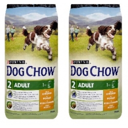 PURINA DOG CHOW ADULT CHICKEN 2x14kg + GRATIS
